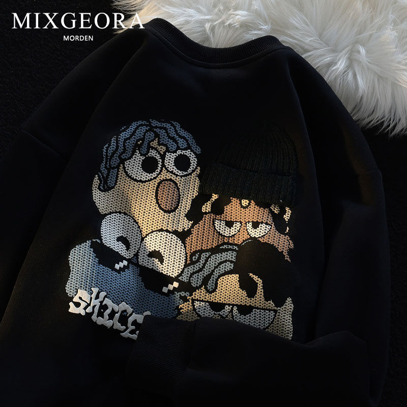 秋冬潮流外套美式宽松卫衣