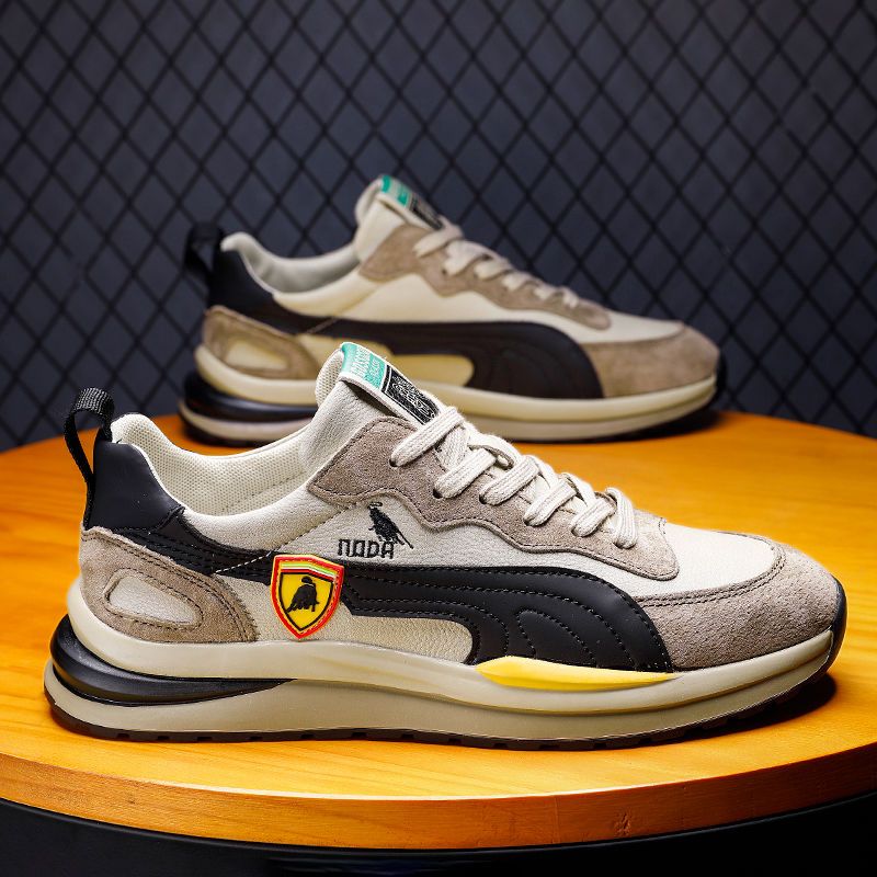 時尚飛織網面男鞋子韓版透氣跑步鞋潮男