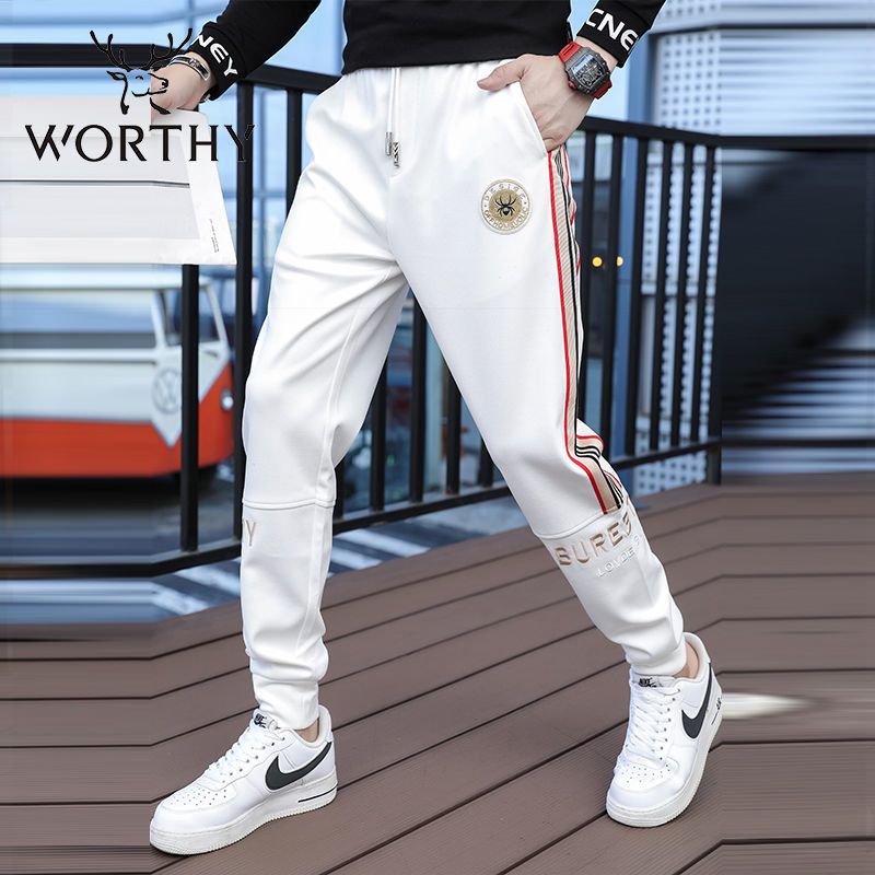 韓版新款潮流高街修身休閒褲